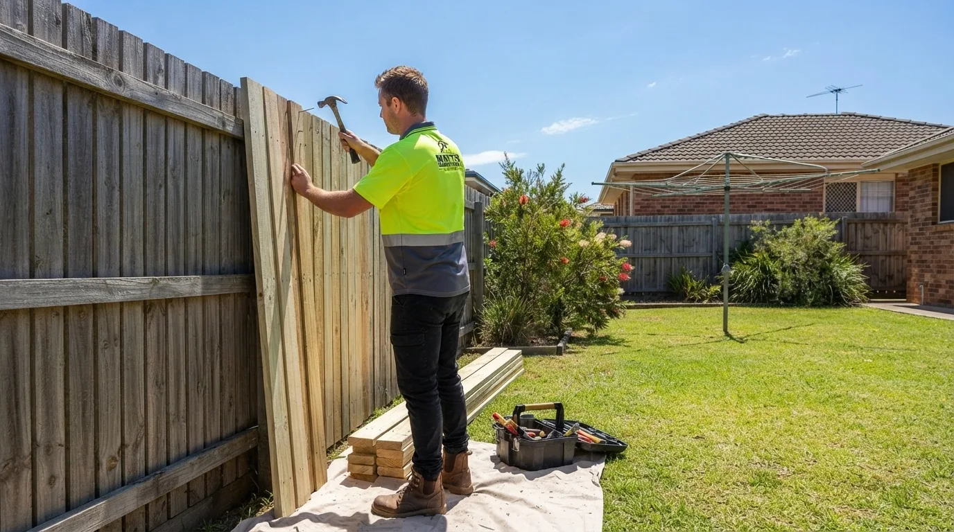 Repairing a timber fence in Glenhaven